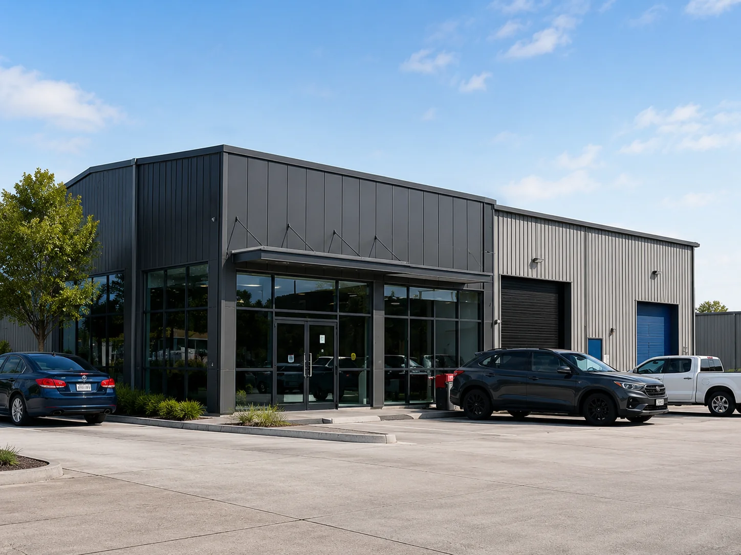 Commercial CCTV covering entrances and perimeters