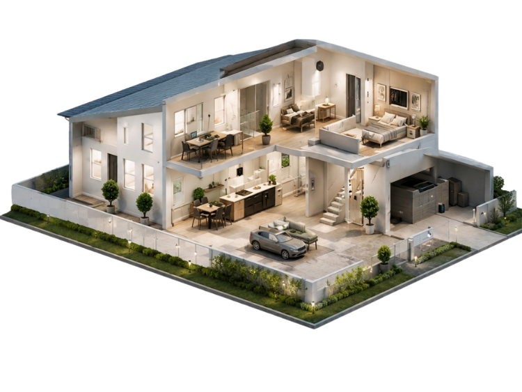 Modern property with Safeguard security coverage
