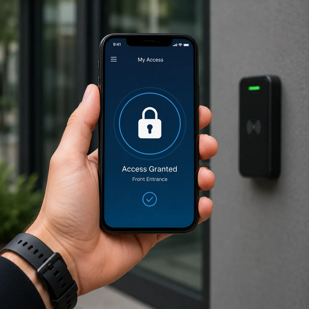 Smartphone used as a mobile access credential