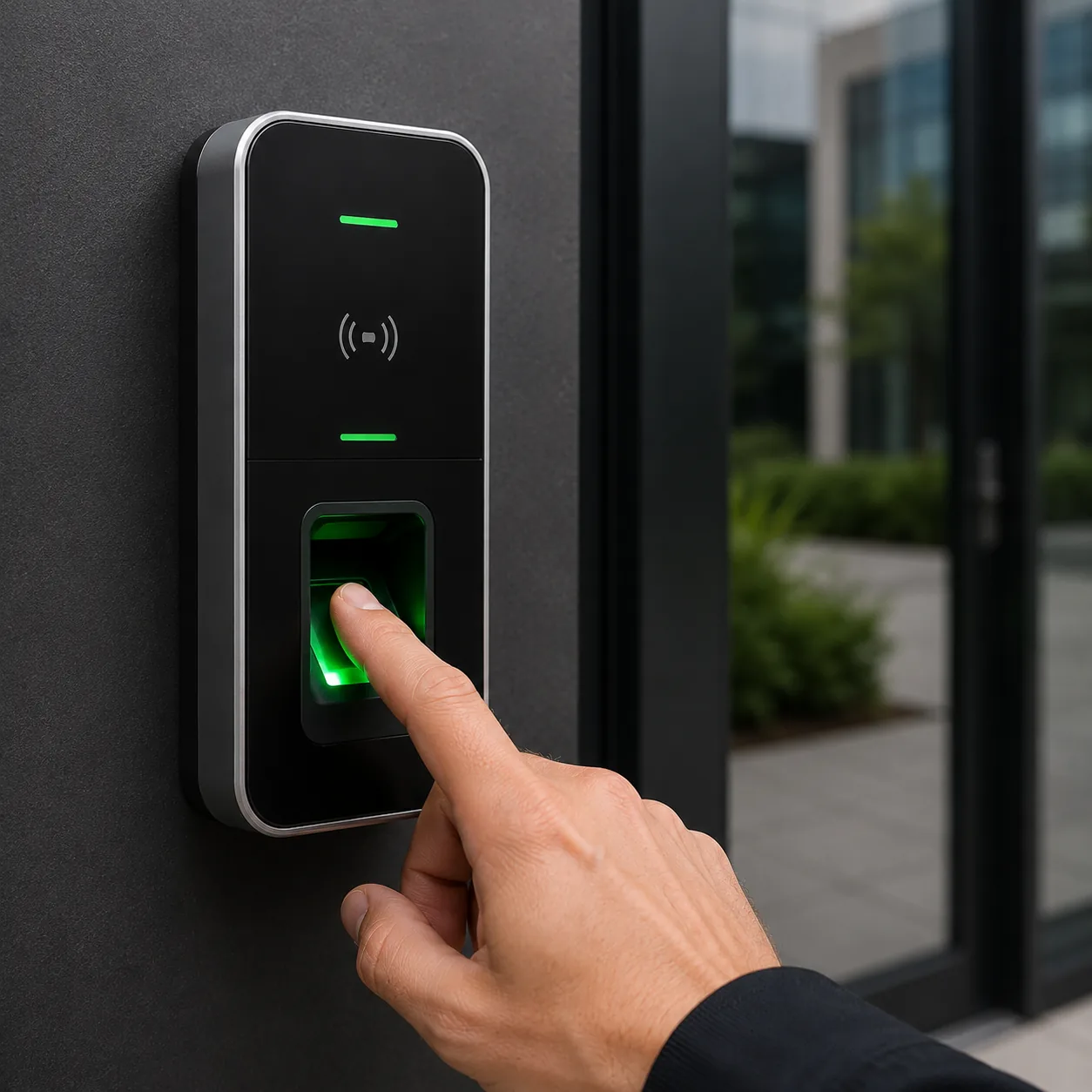 Fingerprint biometric reader for restricted access