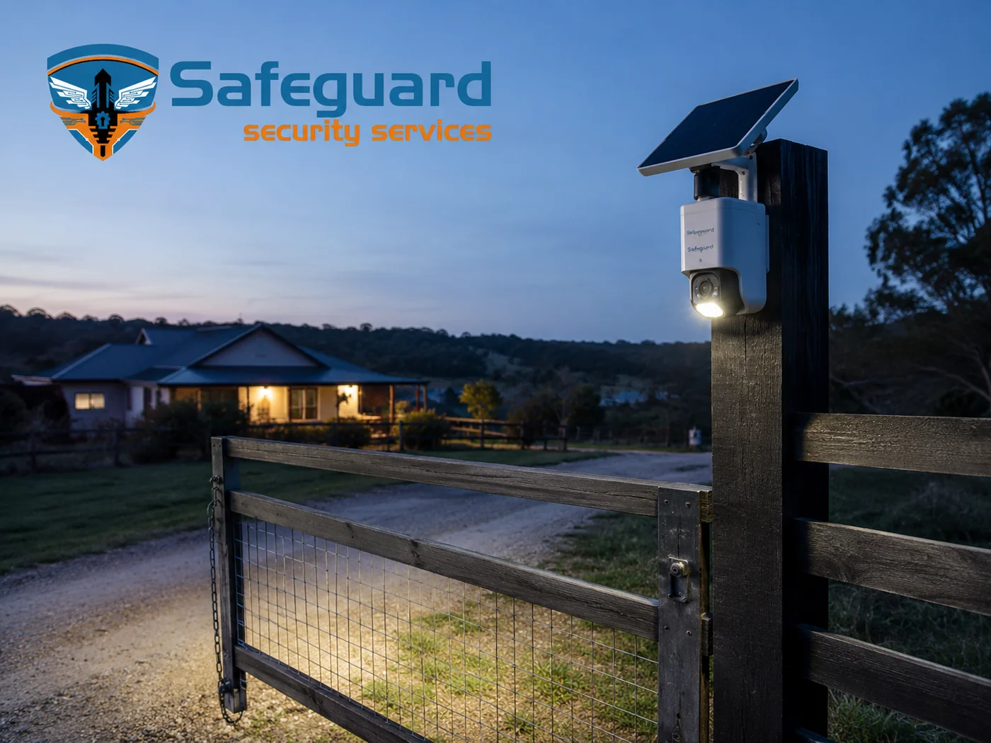 Night-time monitored perimeter on construction site